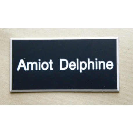 plaque de boite aux lettres,  sonnette format 25 x 50 mm personnalisable 1 ligne