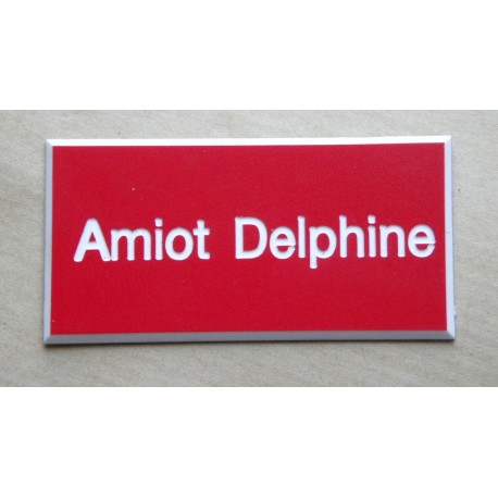 plaque de boite aux lettres,  sonnette format 25 x 50 mm personnalisable 1 ligne