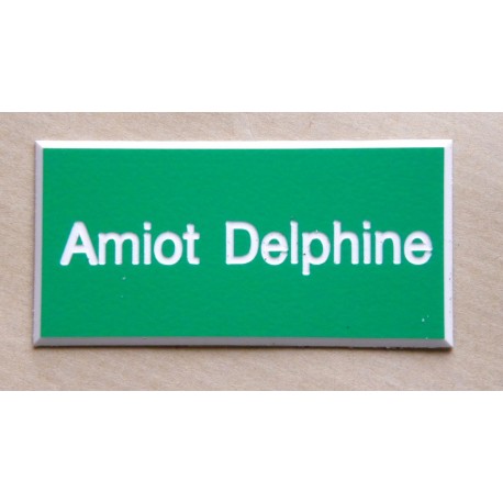 plaque de boite aux lettres,  sonnette format 25 x 50 mm personnalisable 1 ligne