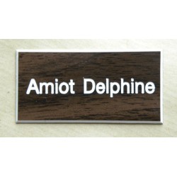 plaque de boite aux lettres,  sonnette format 25 x 50 mm personnalisable 1 ligne