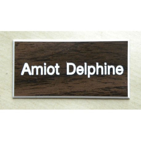 plaque de boite aux lettres,  sonnette format 25 x 50 mm personnalisable 1 ligne