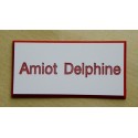 plaque de boite aux lettres,  sonnette format 25 x 50 mm personnalisable 1 ligne