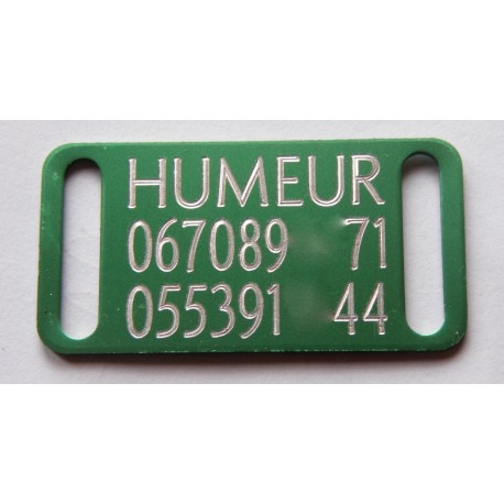 Plaque identification chien petit modele