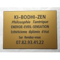 plaque professionnelle personnalisée 4 ou 6 lignes
