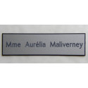 plaque de boite aux lettres,  sonnette format 25 x 100 mm personnalisable 1 ligne