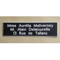 Plaque de boîte aux lettres 10 x 2,5 cm 15 couleurs gravure en ligne