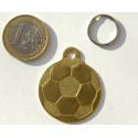 Médaille "FOOT" dorée pour Chien gravure 1 face 32 mm