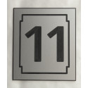 NUMERO DE RUE personnalisée format 150 x 130 mm 15 couleurs