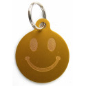 Médaille gravée "SMILEY" dorée pour Chien gravure 1 face Ft 32 mm