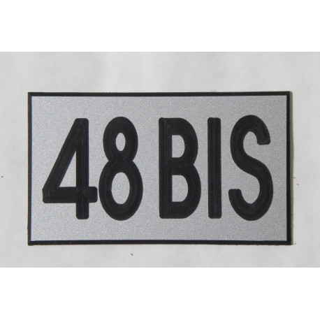 plaque numéro  boite aux lettres, argent personnalisable