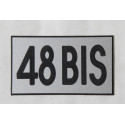 plaque numéro  boite aux lettres, argent personnalisable
