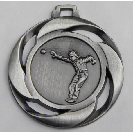 MEDAILLE GRAVEE THEME "PÉTANQUE " 40 MM GRAVURE PERSONNALISATION