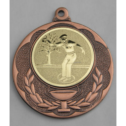 MEDAILLE GRAVEE THEME "PÉTANQUE masculine" 40 MM GRAVURE PERSONNALISATION