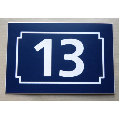 NUMERO DE RUE bleu gravure gratuite