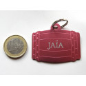 Médaille tonneau rose pour grand chien gravure 1 ou 2 faces