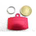 Médaille tonneau rouge pour chien moyen gravure 2 faces