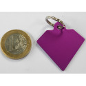 Médaille gravée diamant violette pour grand Chien gravure 2 faces