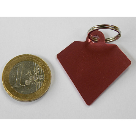 Médaille gravée diamant rose pour grand Chien gravure 2 faces