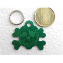 Médaille "corsaire" vert pour chien moyen gravure 1 face
