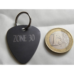 Médaille chien médiator argenté  personnalisable gravure 2