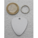 Médaille chien médiator argenté  personnalisable gravure