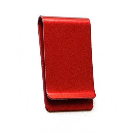 pince à billets,  rouge personnalisation 1 ou 2 faces