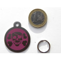 Médaille gravée acier pour grand chien corsaire violet gravure 1 face