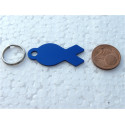 Médaille gravée en forme de poisson pour Chat chaton chiot gravure 2 faces
