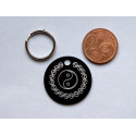 Médaille  "YING YANG"  Chat, Chien gravure 