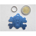 Médaille gravée "MOLOSSE" bleu argenté pour grand Chien gravure 1 face