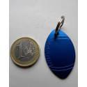 Médaille gravée "RUGBY" bleu pour Chien moyen gravure 1 face