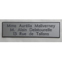Créer votre plaque de boîte aux lettres en 3 clics, personnalisation rapide