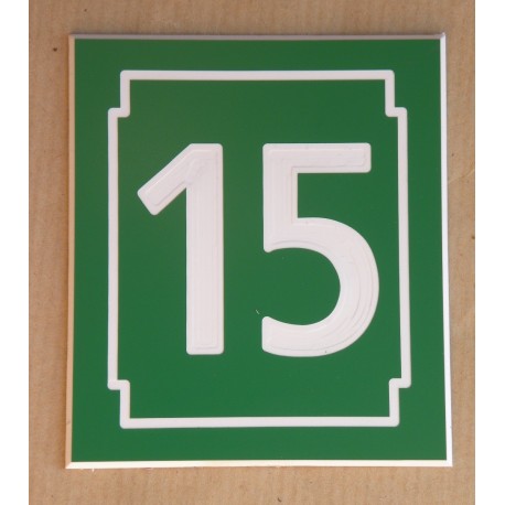 Plaque numéro autocollant boite aux lettres personnalisation en ligne