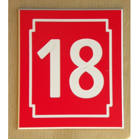 Chiffre autocollant boite aux lettres personnalisation en ligne