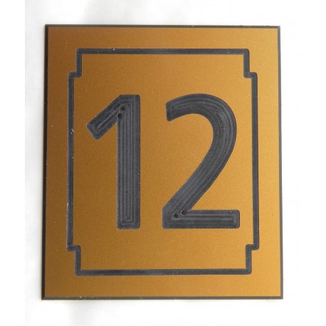 Chiffre autocollant boite aux lettres personnalisé