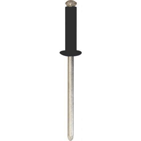 4 rivets pop NOIR 4x20 plaque immatriculation auto moto quad scooter