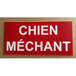 Panneau CHIEN MÉCHANT 150 x 300 mm