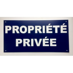 panneau PROPRIÉTÉ PRIVÉE  format 15 x 30 Cm
