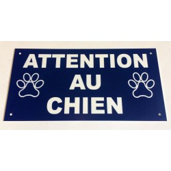 pancarte ATTENTION AU CHIEN"  format 10 x 20 cm 2