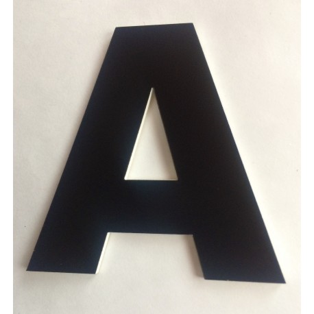 lettre découpée adhésive boite aux lettres porte appartement l 40 x h 50 mm