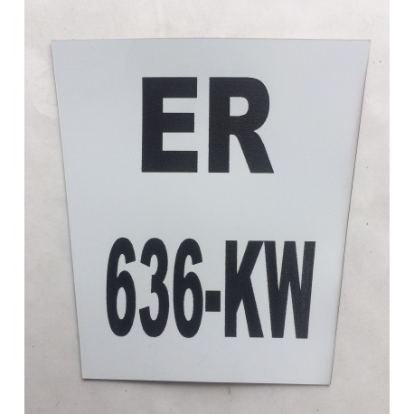 plaque immatriculation flexible KTM personnalisable moto non homologué