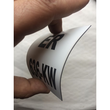 plaque immatriculation flexible KTM personnalisable moto non homologué