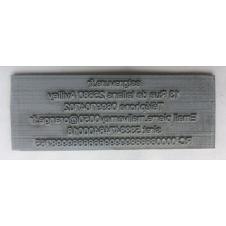plaque de texte de remplacement trodat printy 4931