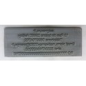 plaque de texte de remplacement trodat printy 4931
