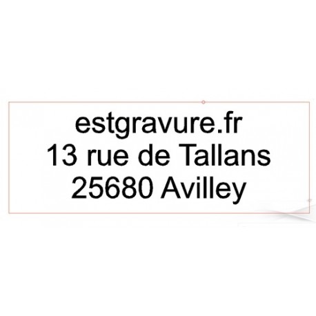 plaque de texte de remplacement trodat printy 4929