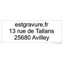 plaque de texte de remplacement trodat printy 4927