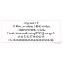 plaque de texte de remplacement Trodat Metal Line 5207