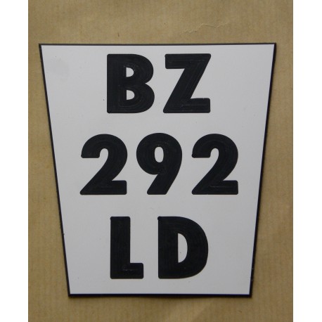 plaque immatriculation KTM personnalisable moto non homologué