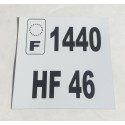Plaque immatriculation moto flexible 12x12  personnalisable non homologué