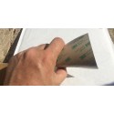 Plaque immatriculation moto flexible 12x12  personnalisable non homologué